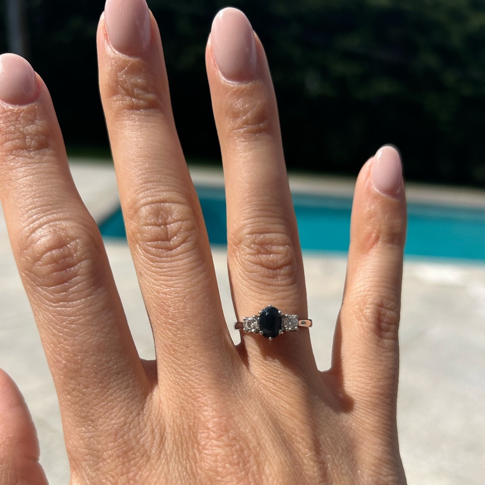 Sapphire Diamond Ring